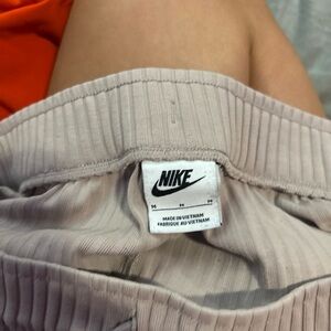 Nike Beige Ribbed Shorts